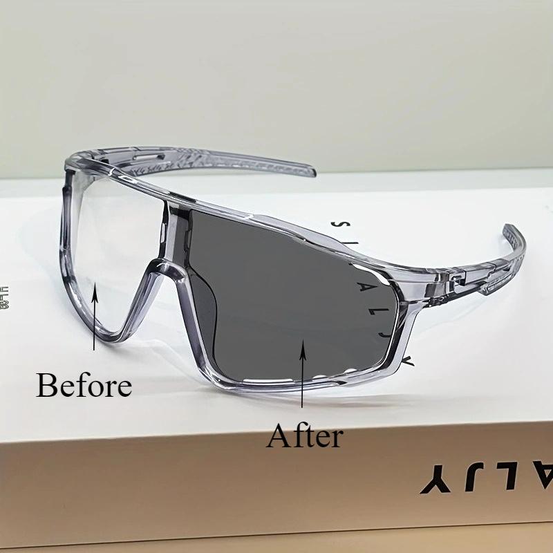 

Неполяризованные фотохромные мужские велосипедные очкиСолнцезащитные очки для занятий спортом на открытом воздухеЖенские ветрозащитные, пылезащитные, солнцезащитные очки