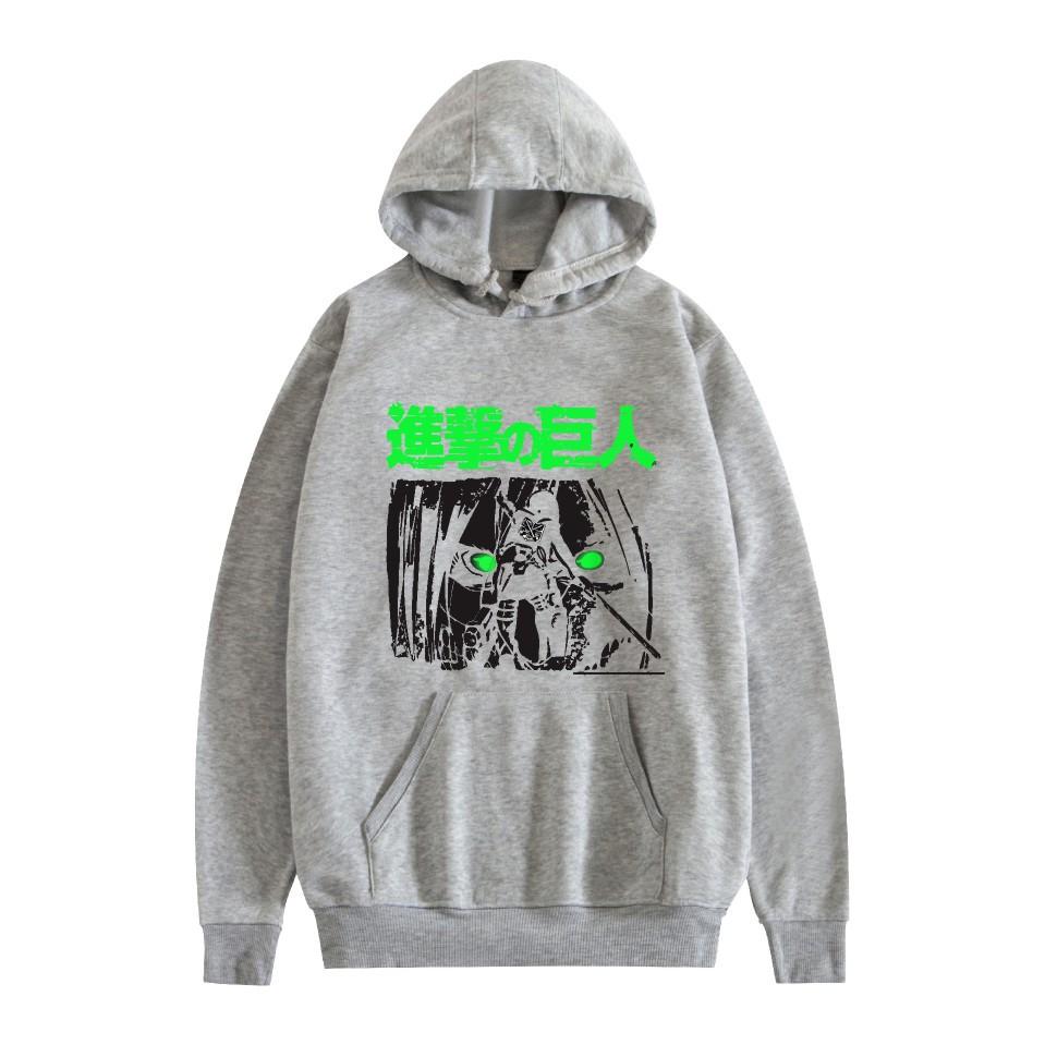 Unisex Attack on Titan Hoodie Sweatshirt Cartoon Printed Streetwear Hoodies for Couples Men Women
