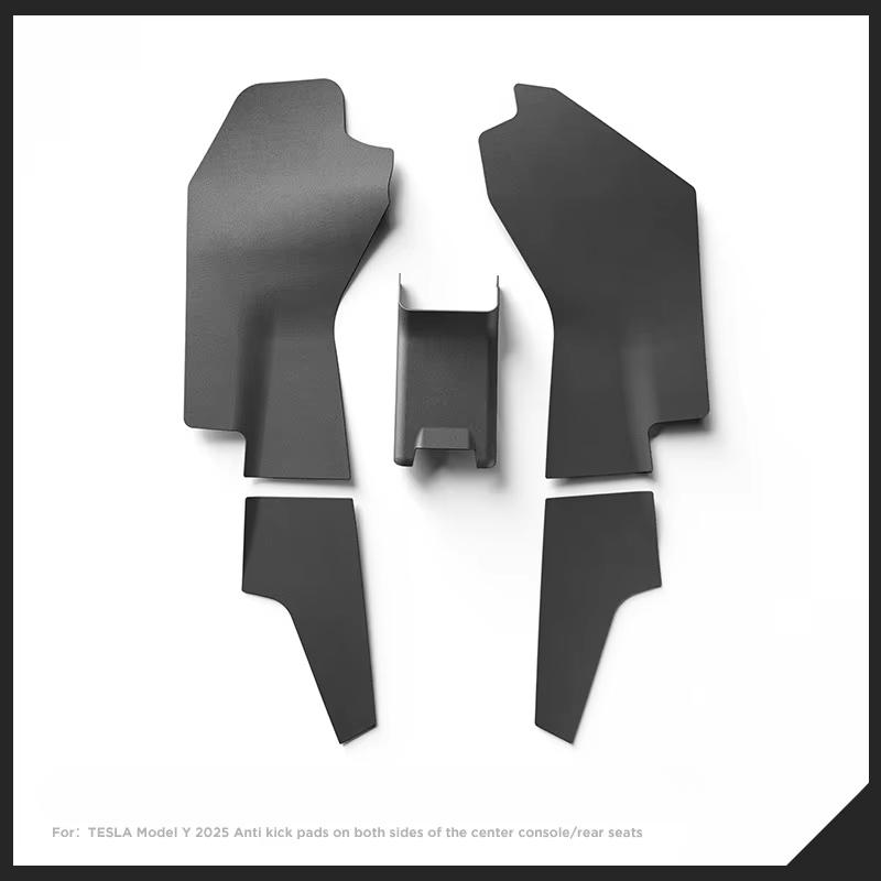 For Tesla Model Y Launch/Juniper 2025 Center Control Side Defense Kick Mat TPE Rear Air Outlet Protection Pad Car Accessories