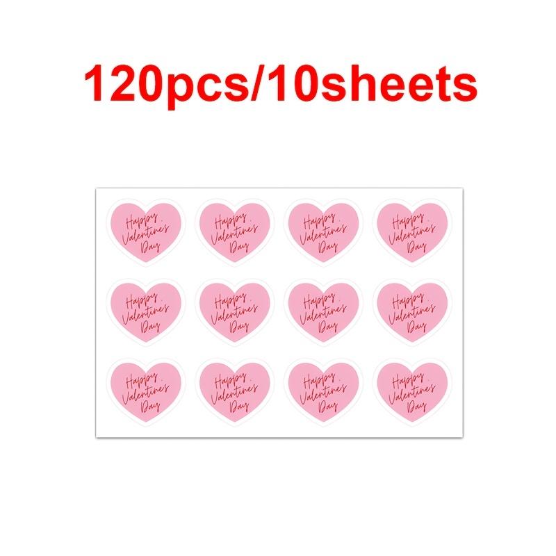 Valentine's Day | Red Circular & Pink Heart Stickers | Gift Wrapping for Gifts, Envelopes, Baking, Drinks, Crafts, Scrapbooks - Paper