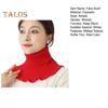 Women Fake Scarf High Collar Ribbed Texture Ruffle Trim Solid Color Knitting Collar Autumn Winter Thickened Warm False Collar