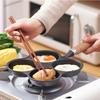 3/4 Hole Egg Frying Pan Cast Iron Pancake Pan Household Omelet Pan  Breakfast