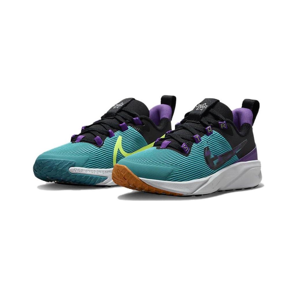 Nike Star Runner 4 SE Abrasion Resistant Low top Kids' Running Shoes Blue Purple Children Aged 3 7 Years Old FJ1806-300