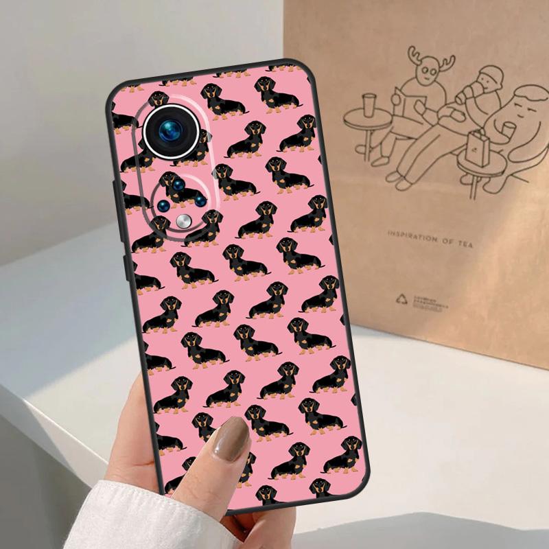 Cute Dachshund Sausage Dog For Honor Magic 8 5 6 7 Pro Case For Honor 400 200 Lite 50 70 90 X8c X8b X9a X9b X9c X9d Win
