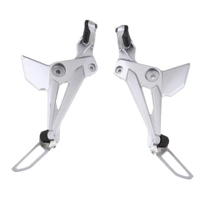 2Pcs Motorcycle Metal Foot Pedal Rearset Foot Pegs Aluminum Alloy Foot Boards Replacement Right & Left Side Footrest