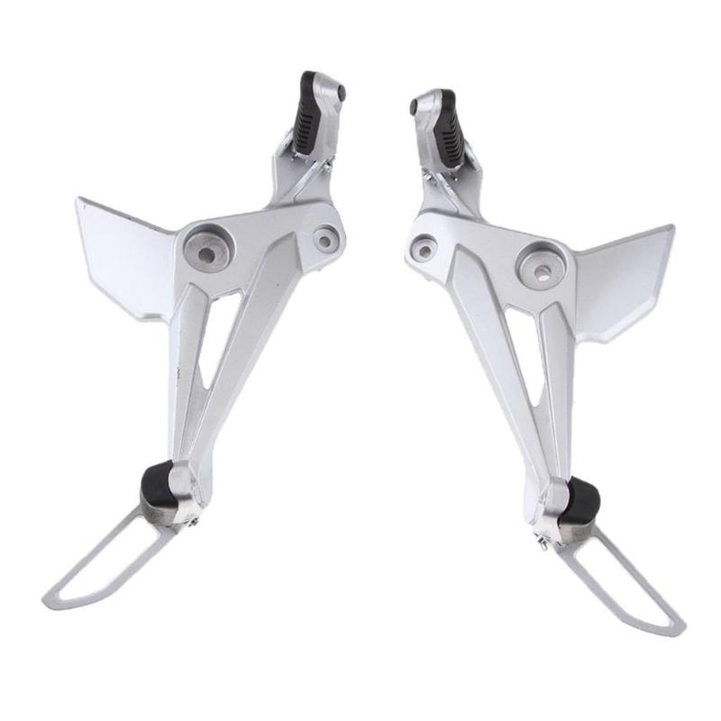 

2Pcs Motorcycle Metal Foot Pedal Rearset Foot Pegs Aluminum Alloy Foot Boards Replacement Right & Left Side Footrest 1