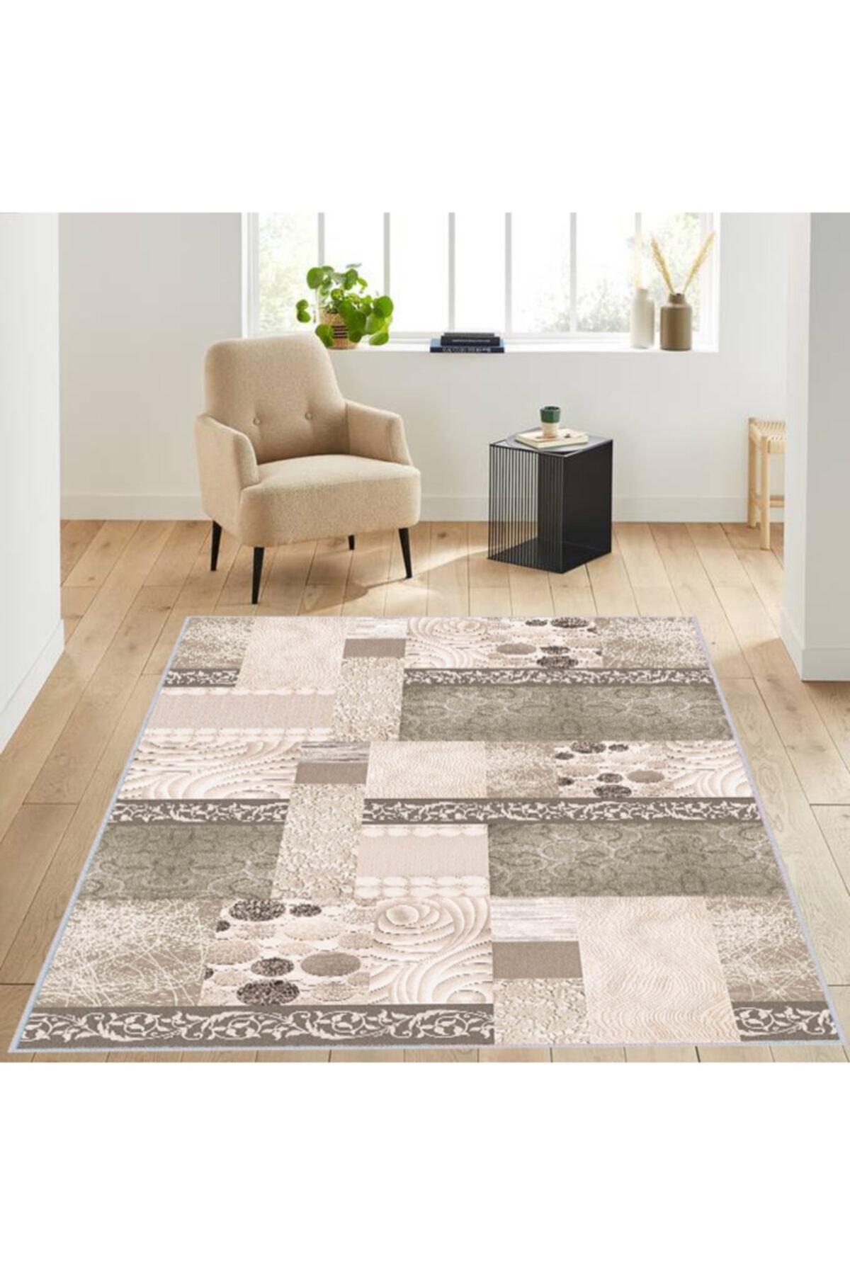 

Моющийся ковер с принтом Rovigo Home RVG1314 50x80 бежевый
