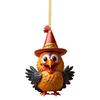 Turkey Cartoon Adorable Acrylic Car Ornament For Joyful Holiday Decor Tree