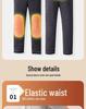 Men's Thickened Cotton Winter Trousers - Casual and Warm for Middle-Aged and Elderly Dads