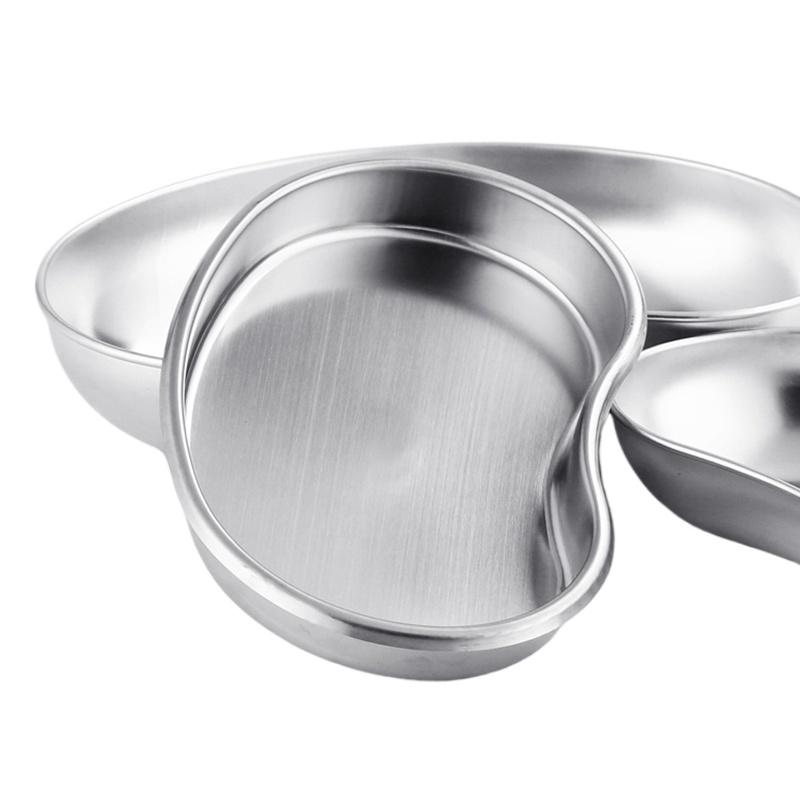 1PC Stainless Steel Tray Multi Functional Jewelry Storage Tray Cosmetic Tattoo Accesory Elbow Tray Irregular Design SML