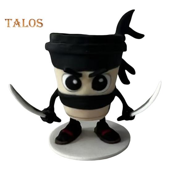 

Мультяшная фигурка из смолы, акула, слон, обезьяна, чашка, статуэтка, скульптура, домашний офис, украшение для рабочего стола, коллекционный подарок D