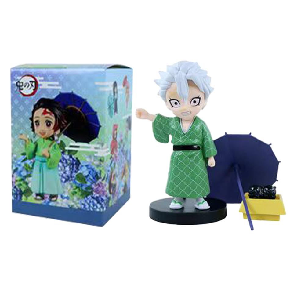 Animation 6Pcs/Kit Q Version Demon Slayer Boxed Action Figure Miniature Figurine Decoration Piece Attachment Animation Design Adorable Decoration