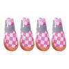 4pcs/set Pet Dog Shoes Breathable Anti-skid Wear-resistant Hollow Dog Boots Sandwich Mesh Soft Puppy Mesh Shoes Paw Protectors
