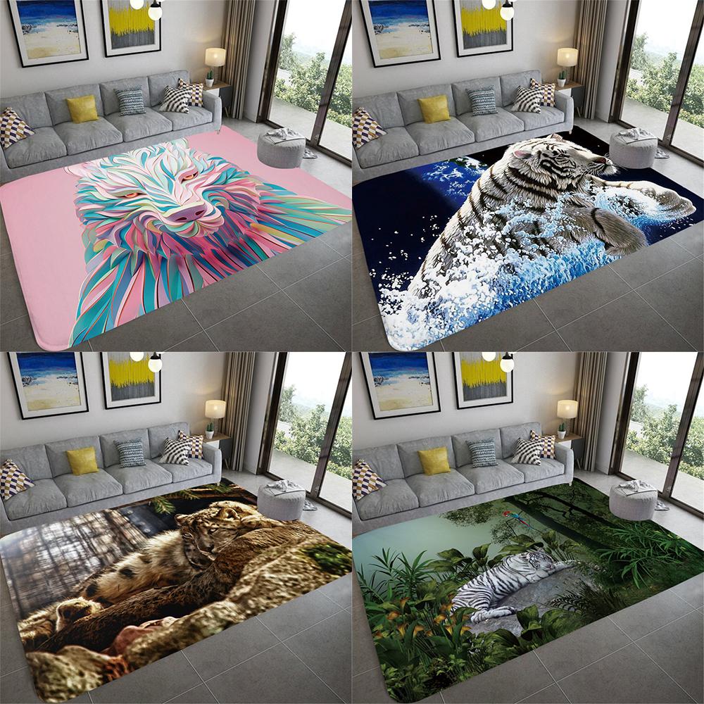 

Подарки для семьи и друзей, домашний декор, ковер для гостиной, животное, джунгли, тигр, художественный ковер, противоскользящий пол, пушистый пол, ковер для спальни
