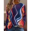 Women's Autumn and Winter Round Neck Long-sleeved T-shirt Is Fashionable, Comfortable, Breathable, Casual and Simple