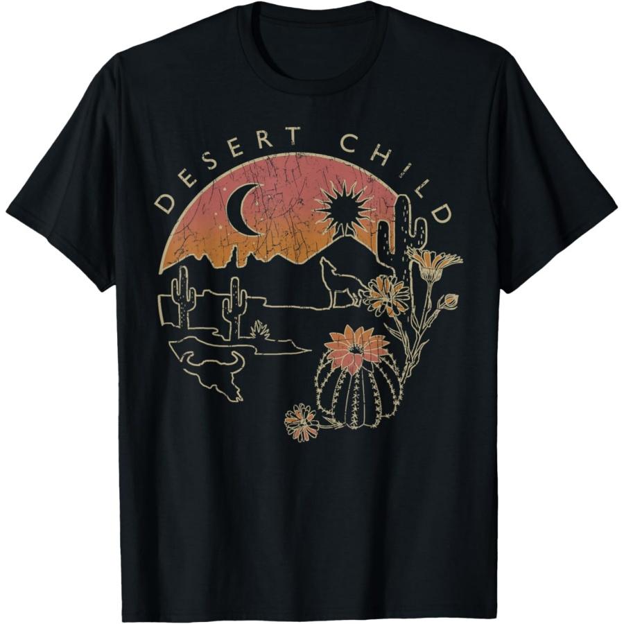 

Desert Child Night Landscape Outline T-Shirt XXXXXL чёрный