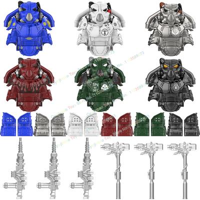 MOC Anime Serie Militär Mini Actionfiguren Rüstung Soldaten Waffen Zubehör Bausteine Modelle Steine DIY Spielzeug Geschenke