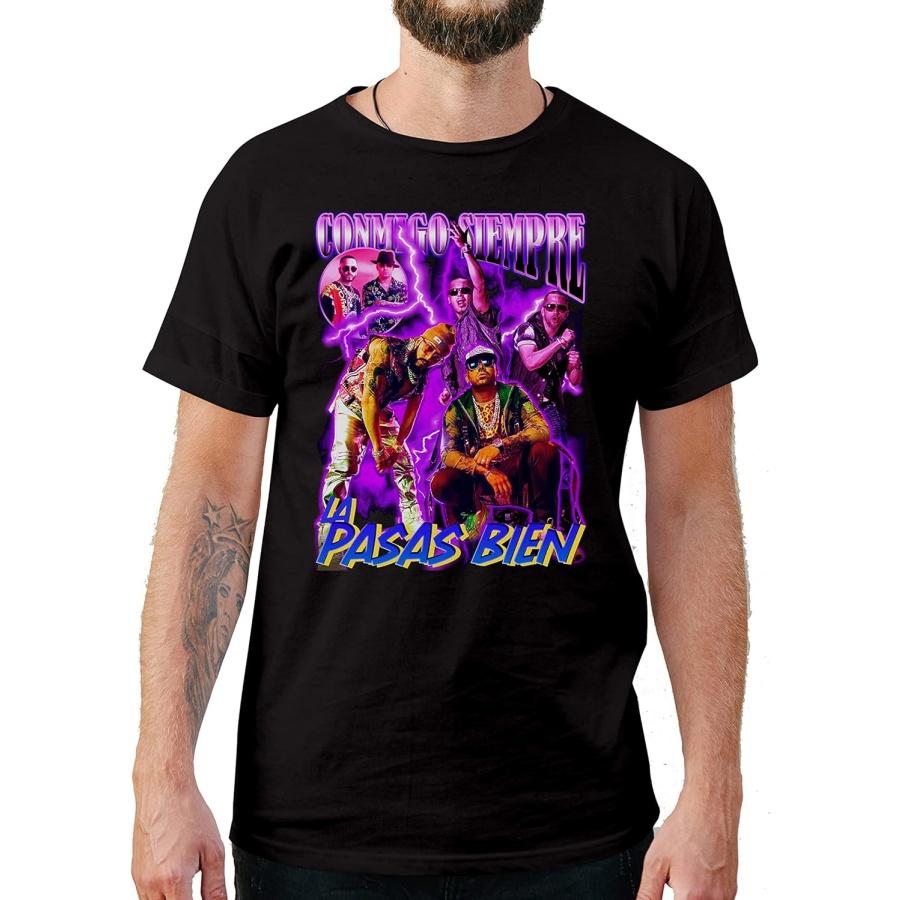 Latin Reggaeton Artists Lyrics Vintage Style T-Shirts(2) XXXXXL чёрный