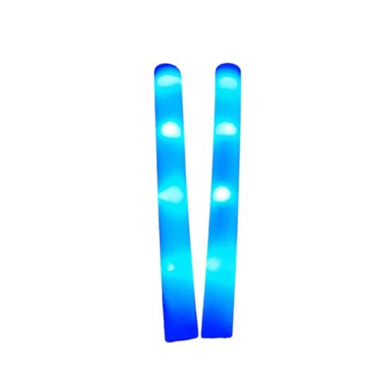 

2Pcs Glow Stick High Brightness Дитяча ручна барвиста світлова губка Wand Світлодіодна іграшка, що світиться, подарунок на день народження, вечірка синій
