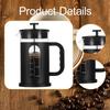 1000ml French Maker for Coffee, Kitchen, Camping, Home Or Office