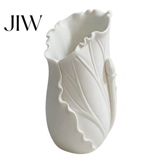 Modern Pen Cup for Office Lotus Leaf Holder, Decorative Pencil Stylish Holder Desk Organizer Supplies Makeup Brushes Desktop Accessory