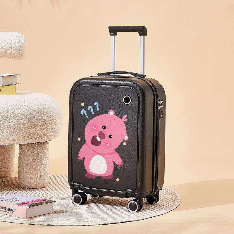 Husă de îmbarcare cu parolă pentru roată universală silențioasă pentru studenți 18 inchi și 20 inci Husă de călătorie distractivă pentru copii cu desene animate