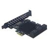 PCIE SATA Expansion Card PCI Express X1 to 9 Port SATA3.0 Controller 6Gbps Multiplier Riser RTL9101 Chip Add On Card for Desktop