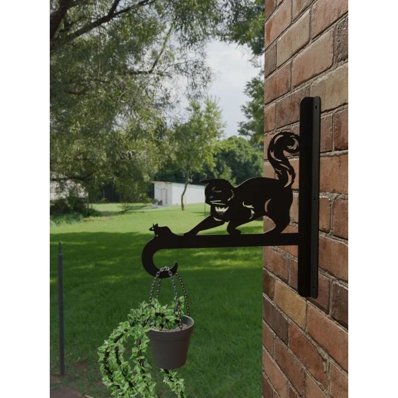 Wrought Iron Wall Bracket Pigeon Planter Flower Pot Holder