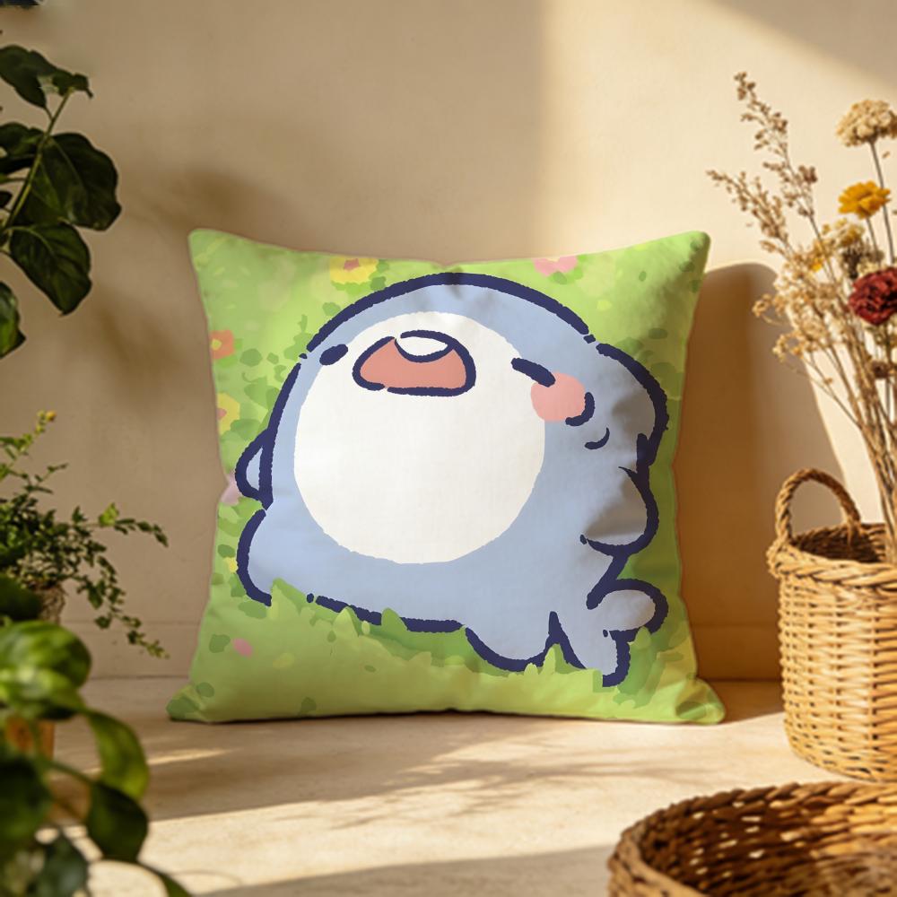 Stylish FFat Sharkful Cushion Cover Versatile DoubleSided Pillow Case Fit for Sofa Bed Car  Daily Decor