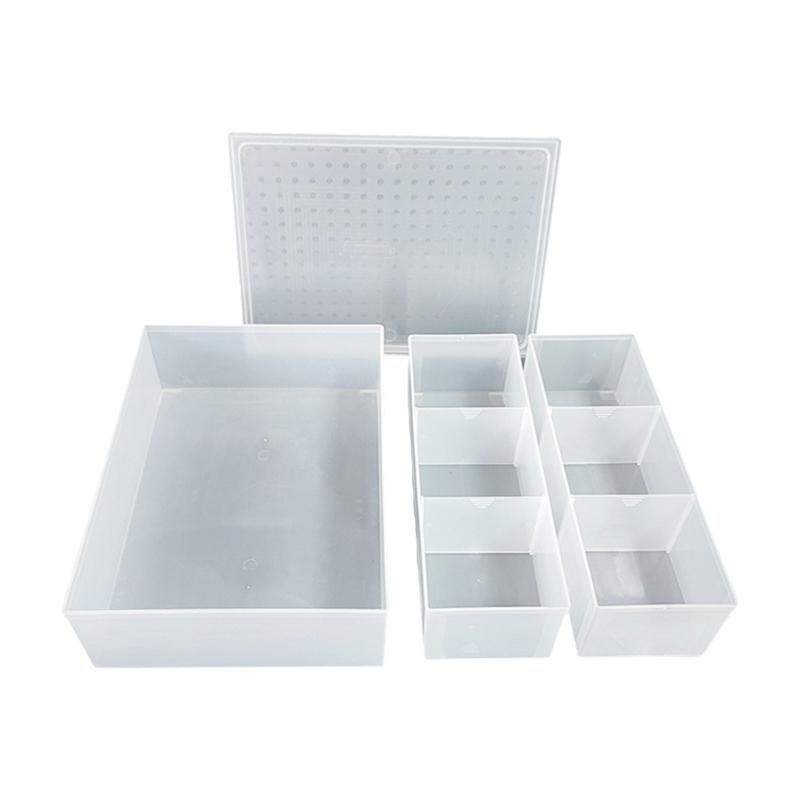 Reusable Interlocking Modulars Plastic Organizers Storage Boxes For Home Office Kitchen Cabinet Storage System