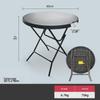 Modern Nordic Folding Round Dining Table