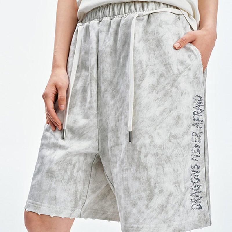 DRAGONS NEVER AFRAID Dirty-Effect Sports Shorts XL