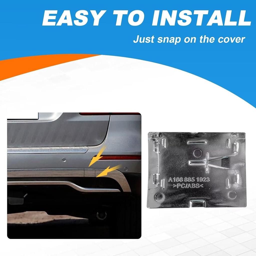 Car Rear Bumper Tow Hook Cover Cap Towing Eye Fit for Mercedes-Benz GLE X166 ML250 ML400 2015 ML350 2012 2013 2014 2015 ML550 2014 2015 2016 Standard