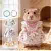 1 Set Hamsterkleid Perlenkette Meerschweinchen Hamster Kleintiere Haustierkleidung Outfits Kostüm Zubehör Zubehör Foto Requisite