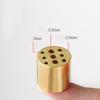 Pure Brass 9-Hole Incense Holder, Universal Incense Stick Burner for Sandalwood, Spiritual Prayer, Meditation, Home Office Decor