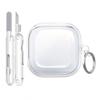 Silicone Case for Samsung Galaxy Buds4 / Buds4 Pro, with Carabiner, with Cleaning Kit, Transparent