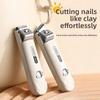 New Dopamine 5-Piece Manicure Set Stainless Steel Beveled Flat Nose Anti-Splash Nail Clippers for Professional Home Use
