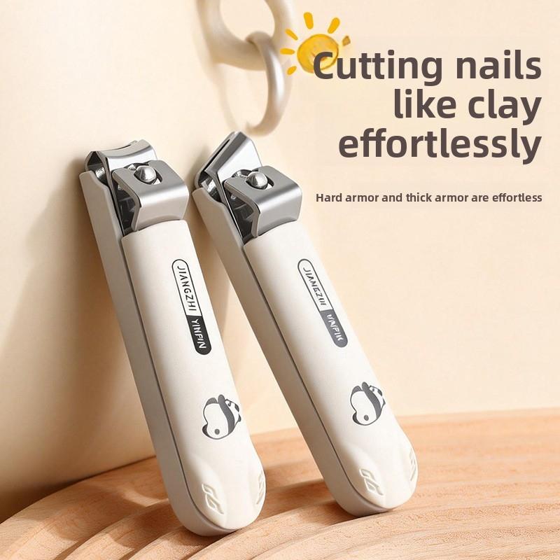 New Dopamine 5-Piece Manicure Set Stainless Steel Beveled Flat Nose Anti-Splash Nail Clippers for Professional Home Use