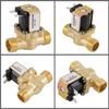 Valvola Solenoide Elettrica in Ottone 12V BSPP G1 2 NC Normalmente Chiusa a 2 Vie Senza Valvola Regolatrice di Pressione