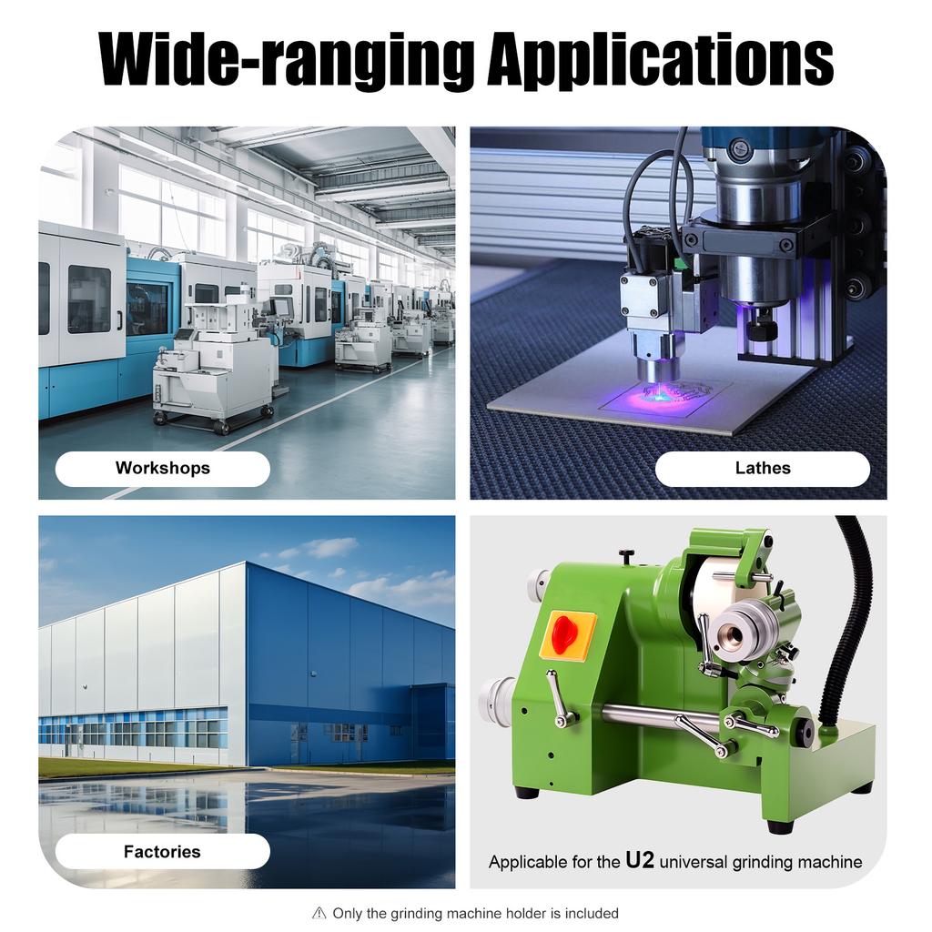 Univerzální držák pro brusku U2, litinová úhlová nastavovací přípravka s přesnými knoflíky pro vrtáky, soustružnické nástroje G