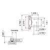 1/2 Inch Lid American Self-closing Hinge Spring Self-closing American Hinge Kitchen Cabinet Hinge Iron Hinge 1.4mm