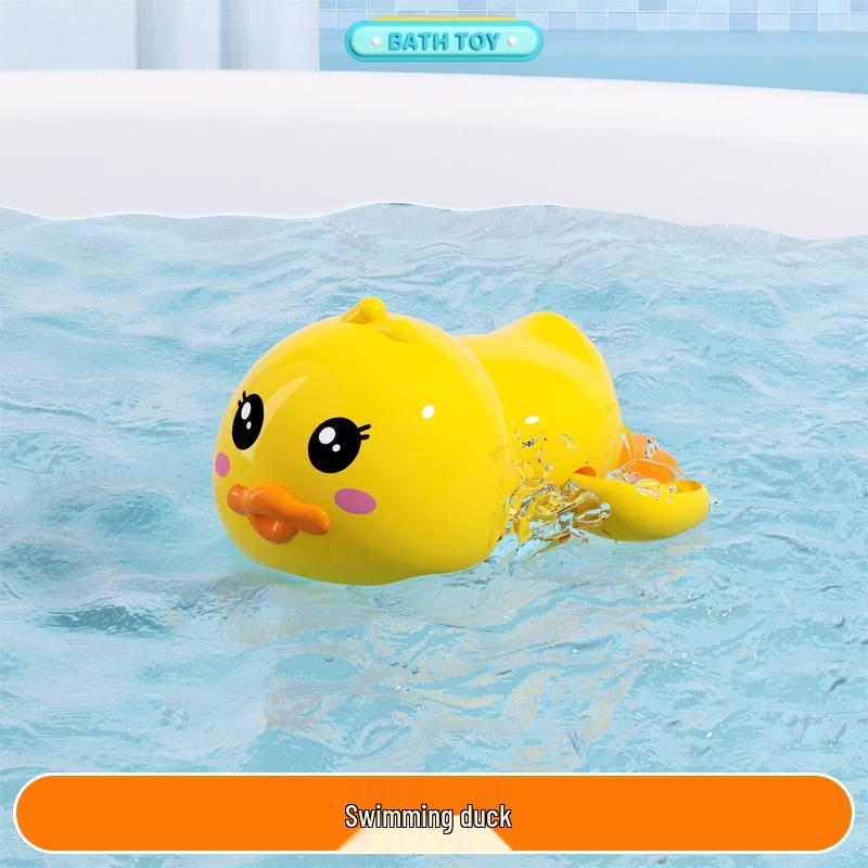 Internet Famous Little Yellow Duck Wind-Up Bath Toy for Kids