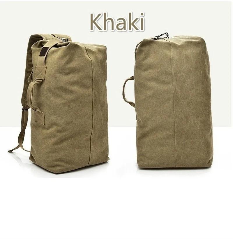 Canvas-Rucksack Herrentasche Outdoor Sports Duffle Bag Reiserucksack Wanderrucksäcke Angeltasche Campong Taschen Rucksack