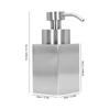 Foaming Soap Dispenser Bottle Stainless Steel Shower Gel Shampoo Dispenser with PP Pump Head for Bathroom Kitchen Laundry Room