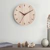 Decorative Clock Creative Nordic Simplicity No Drilling Solid Wooden Walls Clocks Home Livings Rooms Wall Clock Living Room Bedroom Decoration Layout