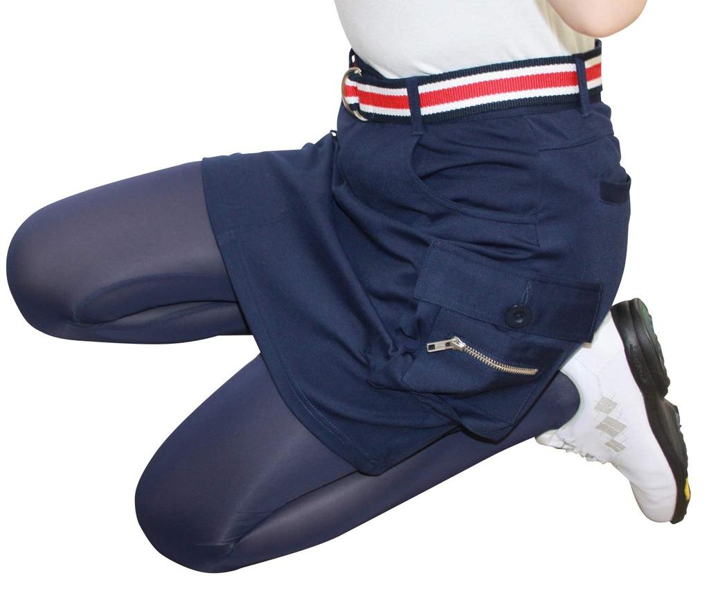 7555 NV 3L Stretch Underpants Cargo Skirt Navy Del Sol Golf Skirt Women's