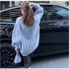 Fan Winter Design Sense Thick Sweater Women's Large Version of Lazy Loose Mid-length Sweater All-match Thin Top