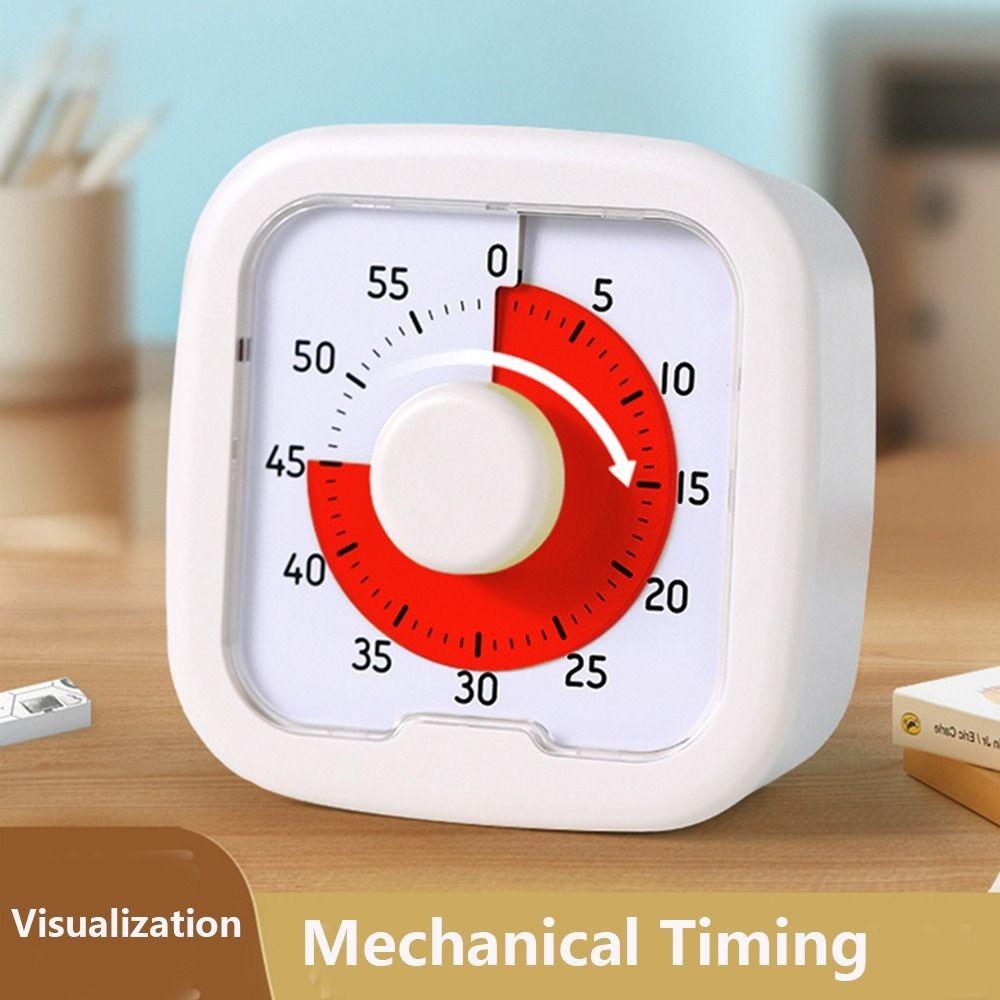 Silent Visual Timer 60-Minute Stopwatch Alarm Clock Countdown Timer Visualization with Stand Kitchen Cooking Timer Indoor