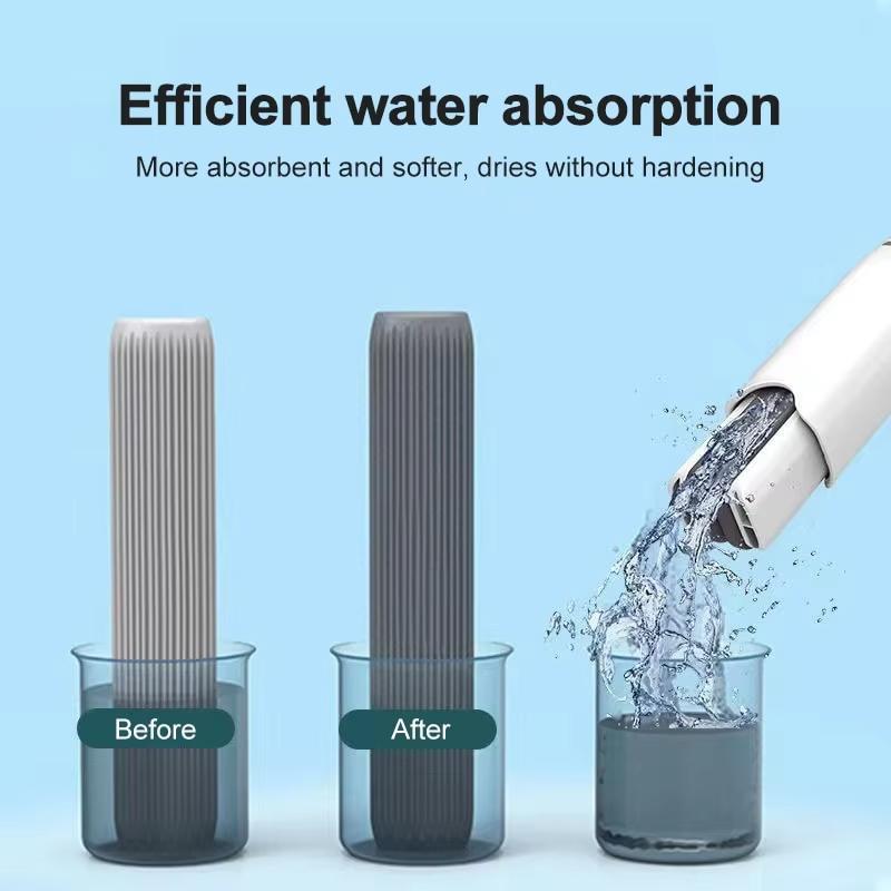 Mini Mop Portable Self-Squeeze Small Mop Hand Free Automatic Cleaning mop Suitable for Sink, Bathroom, Car Glass, Kitchen