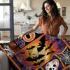 Halloween Print Pumpkin Castle Blanket Flannel Blanket Throw Blanket